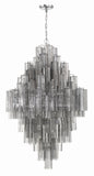 ##Antique Hardware## Addis 20 Light Polished Chrome Chandelier