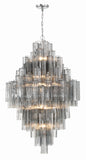 ##Antique Hardware## Addis 20 Light Polished Chrome Chandelier