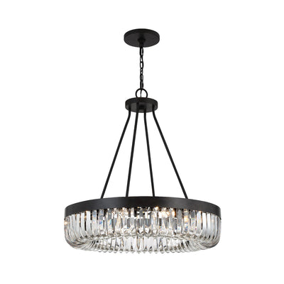 ##Antique Hardware## Alister 10 Light Charcoal Bronze Chandelier