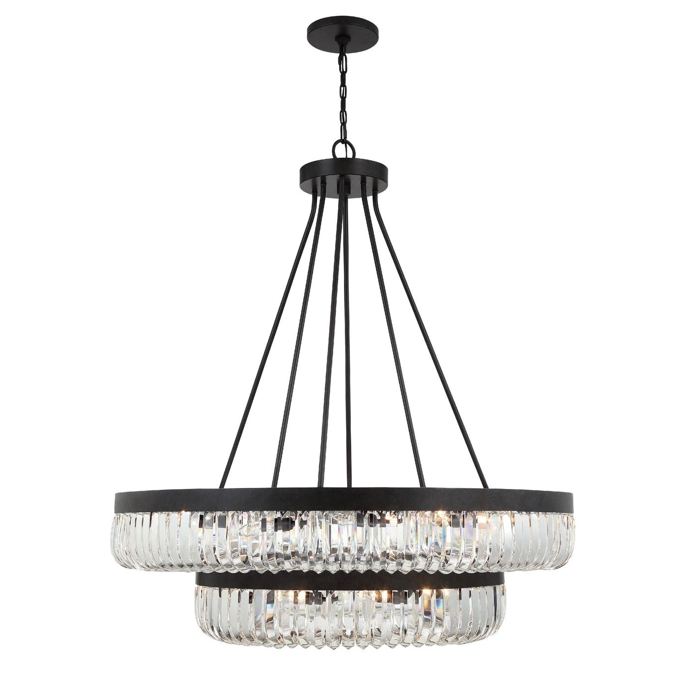 ##Antique Hardware## Alister 26 Light Charcoal Bronze Chandelier