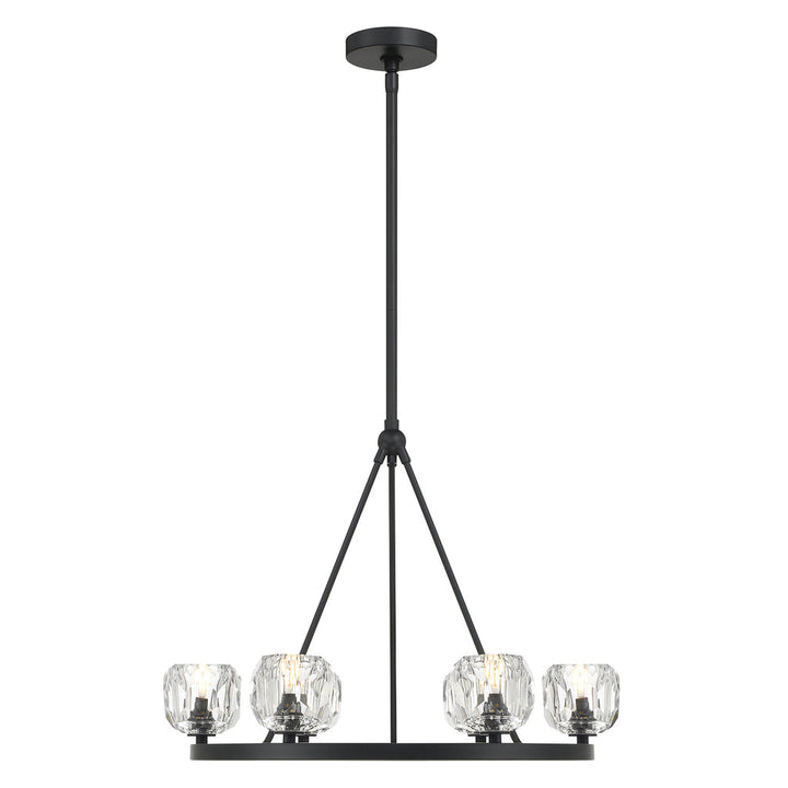 Antique Hardware Aragon 6 Light Matte Black Chandelier Chandelier