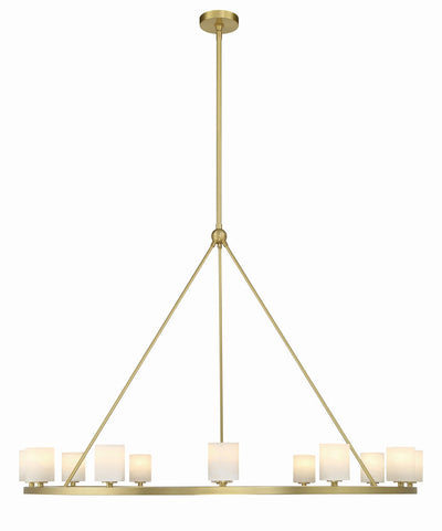 ##Antique Hardware## Aragon 12 Light Soft Brass Chandelier