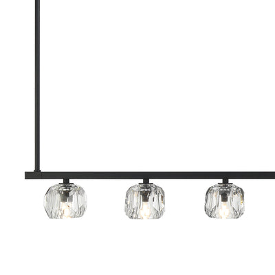 ##Antique Hardware## Aragon 7 Light Matte Black Chandelier