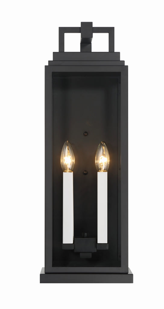 ##Antique Hardware## Aspen 4 Light Matte Black Outdoor Sconce