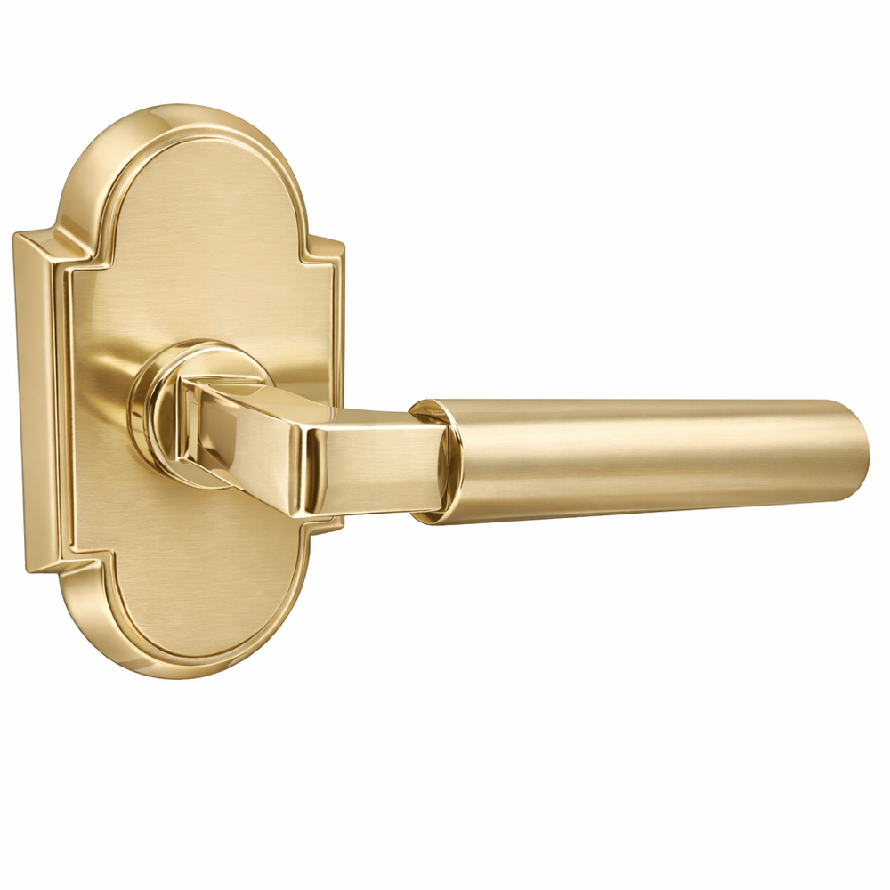 ##Antique Hardware## Magnifique® Arched Door Set with Modern Smooth Lever (Several Finishes Available)