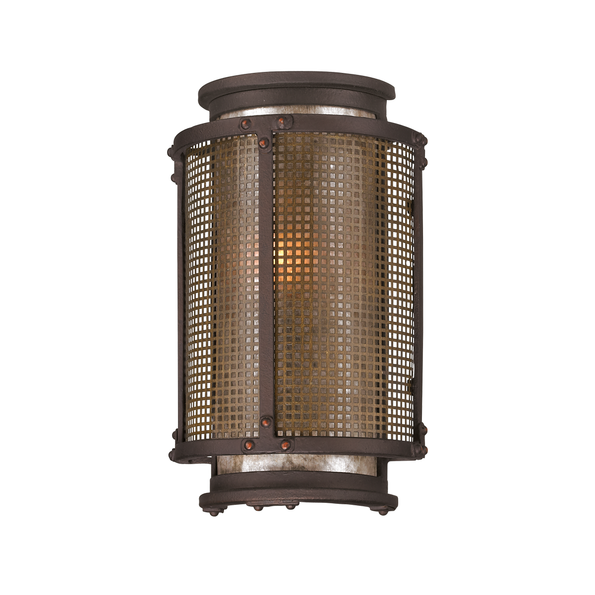 ##Antique Hardware## Copper Mountain Wall Sconce