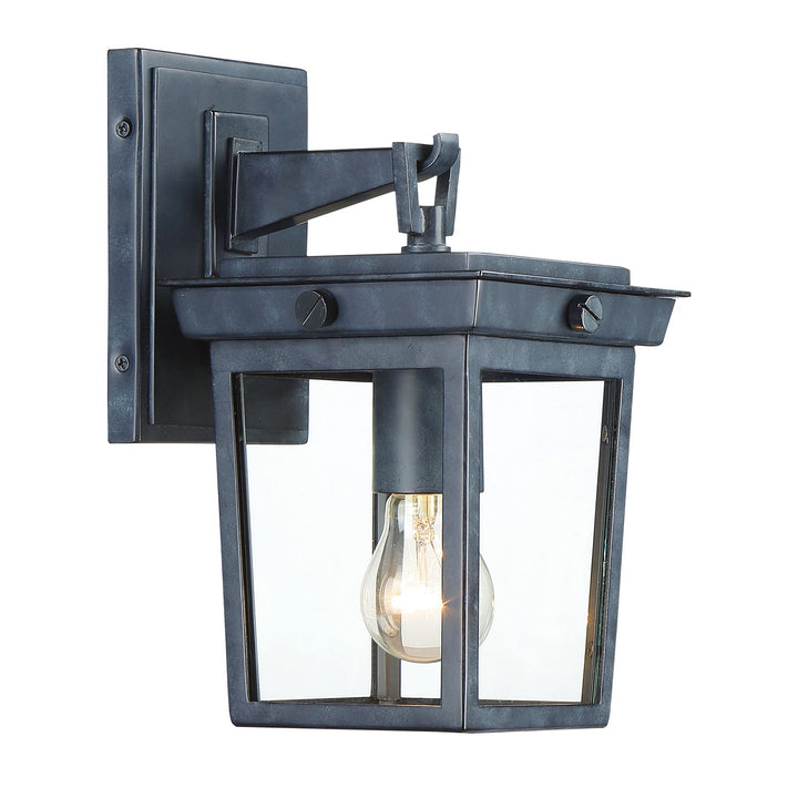 ##Antique Hardware## Belmont 1 Light Graphite Outdoor Sconce