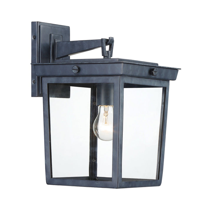 ##Antique Hardware## Belmont 1 Light Graphite Outdoor Sconce