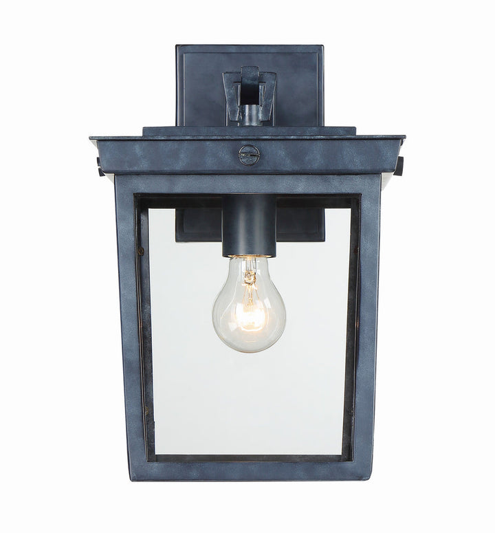 ##Antique Hardware## Belmont 1 Light Graphite Outdoor Sconce