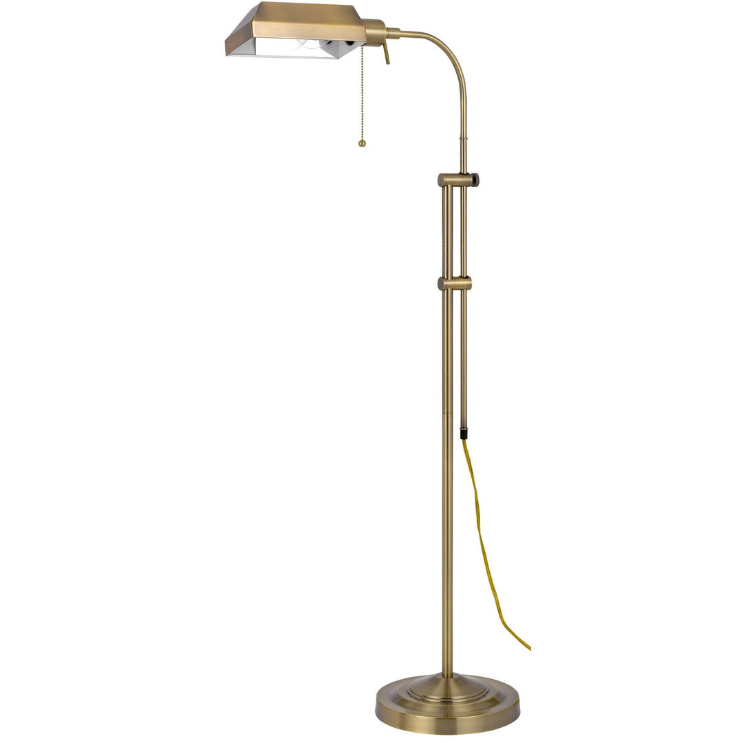 ##Antique Hardware## 100W PHARMACY FLOOR LAMP W/ADJUST POLE