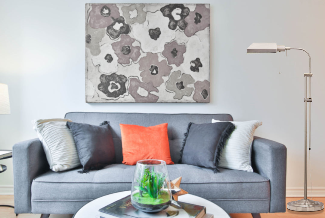 ##Antique Hardware## 100W PHARMACY FLOOR LAMP W/ADJUST POLE