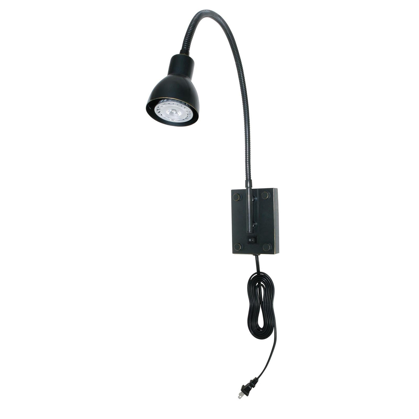 ##Antique Hardware## 120V,3W 4000K LED GOOSENECK LIGHT