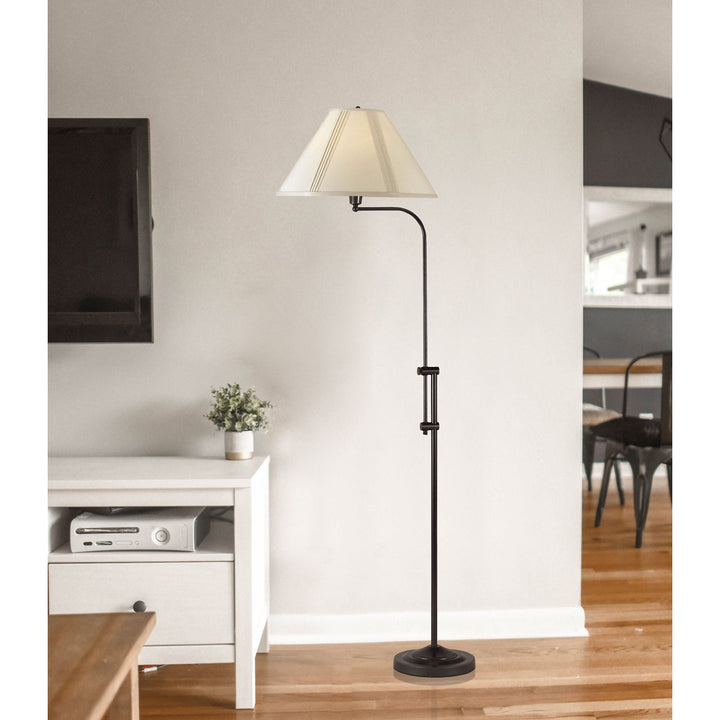##Antique Hardware## 150W 3 WAY FLOOR LAMP WITH ADJUSTABLE HEIGHT