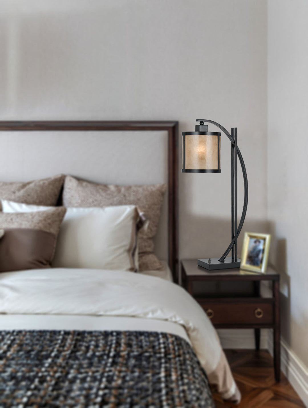 ##Antique Hardware## 60W MICA TABLE LAMP