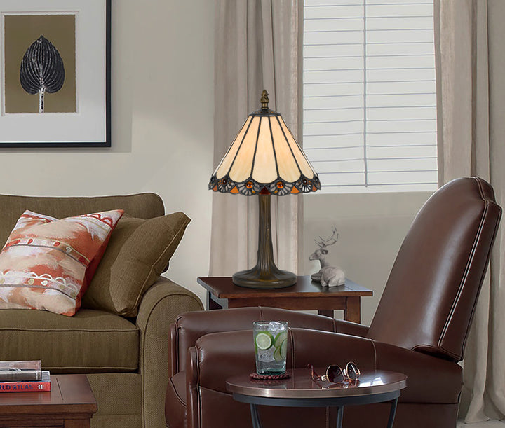 ##Antique Hardware## 40W TIFFANY AC LP W/ZINC CAST BASE