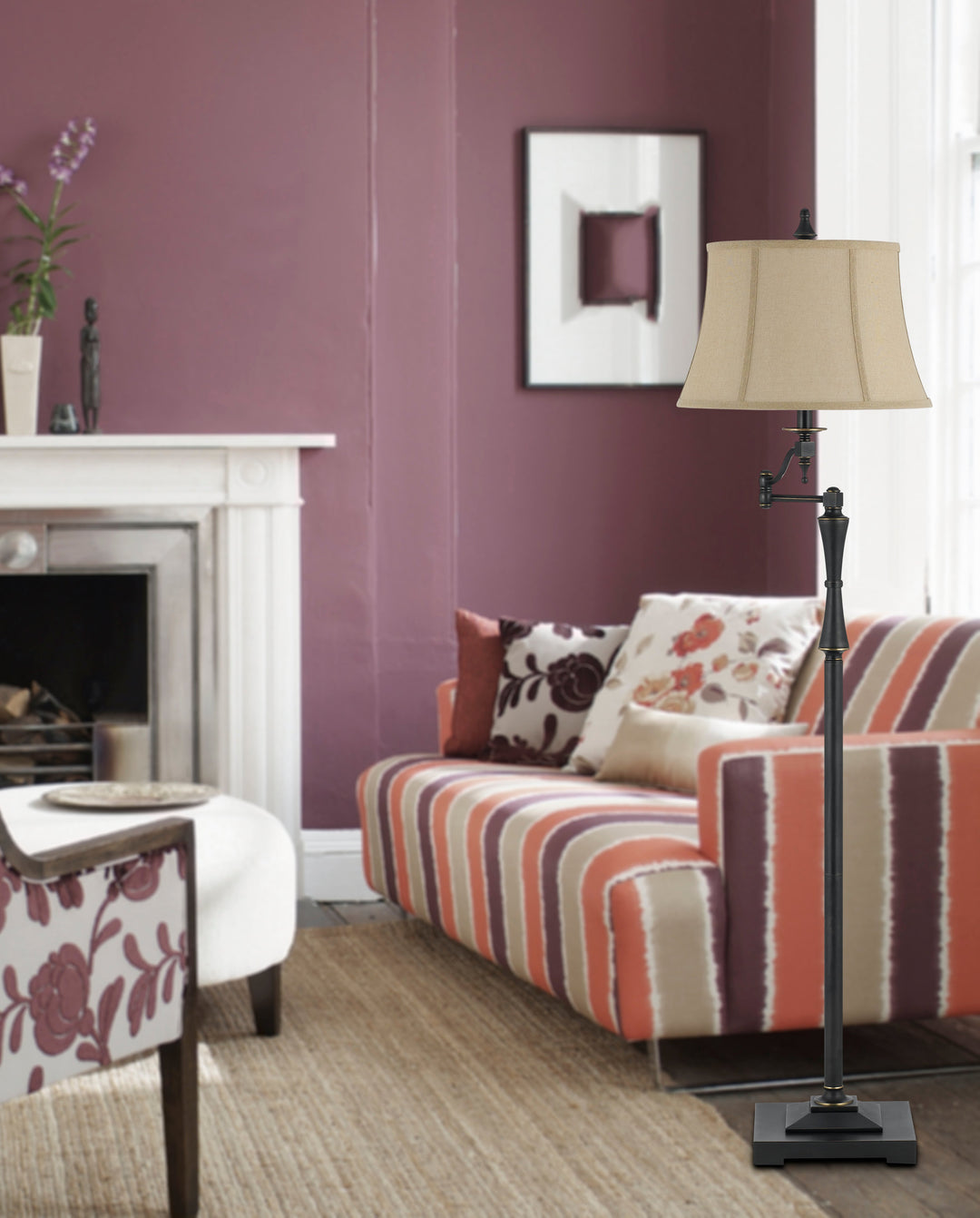 ##Antique Hardware## 150W 3 WAY MADISON SWING ARM FL LP