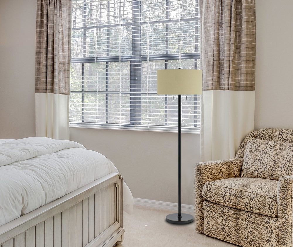 Antique Hardware 60W X 2 CALAIS METAL FLOOR LAMP Floor Lamp