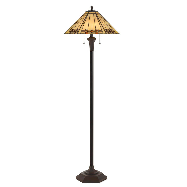 ##Antique Hardware## 100W X 2 TIFFANY FLOOR LAMP
