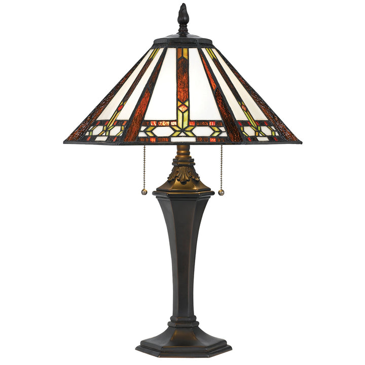##Antique Hardware## 60W X 2 TIFFANY TABLE LAMP