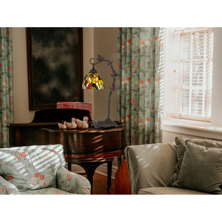 ##Antique Hardware## 60W COTULLA DOWNBRDIGE TIFFANY TABLE LAMP