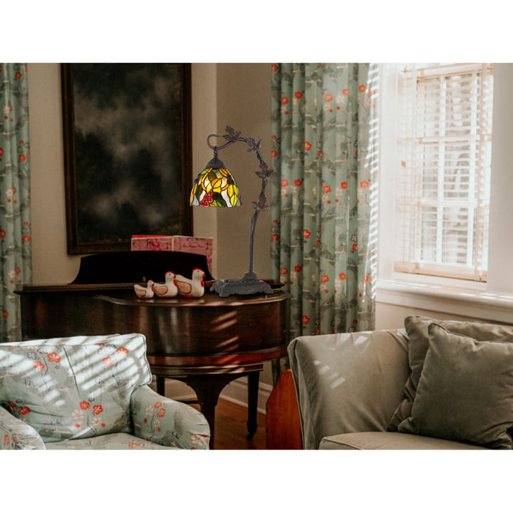 ##Antique Hardware## 60W COTULLA DOWNBRDIGE TIFFANY TABLE LAMP