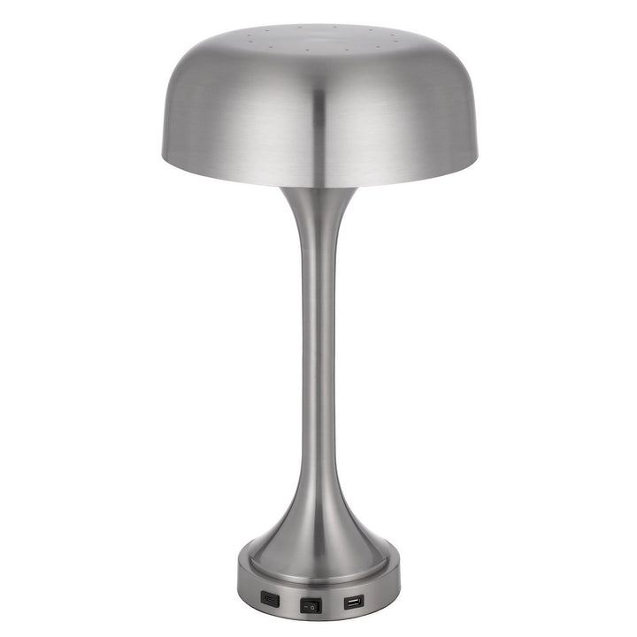 Antique Hardware 40W X 2 MUSHROOM CLOUD METAL DESK LAMP WITH 1 USB AND 1 TYPE C USB CHARGING PORTS Table Lamp