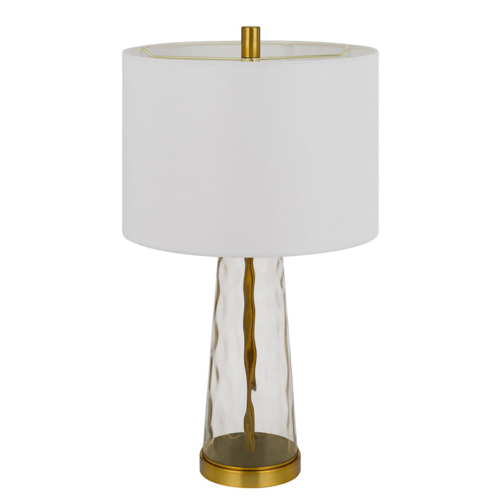 ##Antique Hardware## 100W HEBER GLASS TABLE LAMP. PRICED AND SOLD AS PAIRS