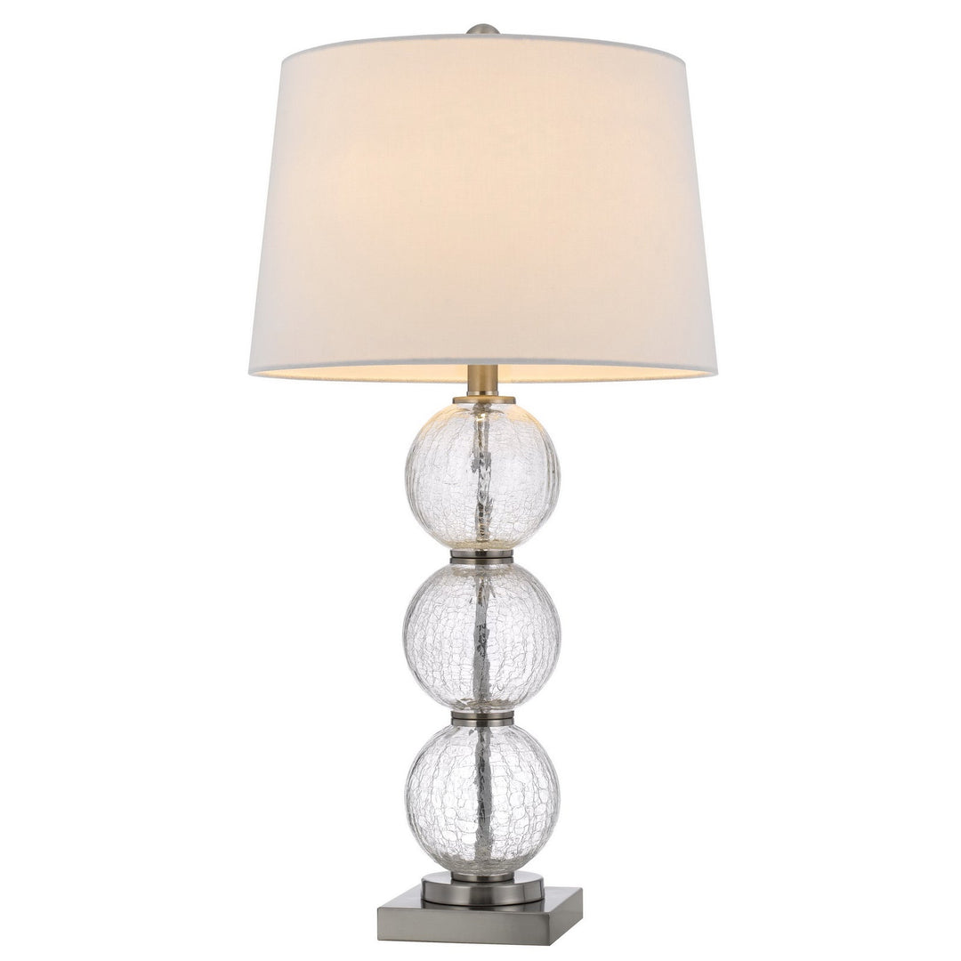Antique Hardware 150W 3 WAY CROSSET CRACKLE GLASS TABLE LAMP. PRICED AND SOLD AS PAIRS Table Lamp