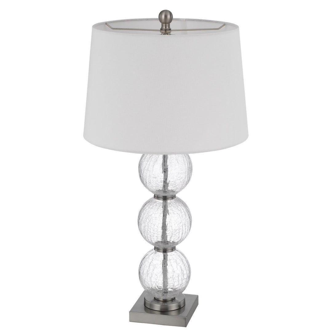 Antique Hardware 150W 3 WAY CROSSET CRACKLE GLASS TABLE LAMP. PRICED AND SOLD AS PAIRS Table Lamp