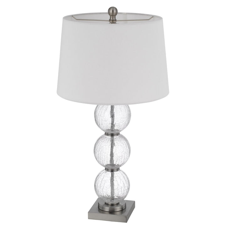 Antique Hardware 150W 3 WAY CROSSET CRACKLE GLASS TABLE LAMP. PRICED AND SOLD AS PAIRS Table Lamp