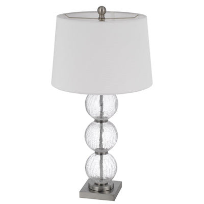 Antique Hardware 150W 3 WAY CROSSET CRACKLE GLASS TABLE LAMP. PRICED AND SOLD AS PAIRS Table Lamp