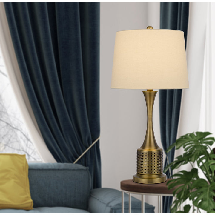 ##Antique Hardware## 100W TOCCOA METAL TABLE LAMP. PRICED AND SOLD AS PAIRS