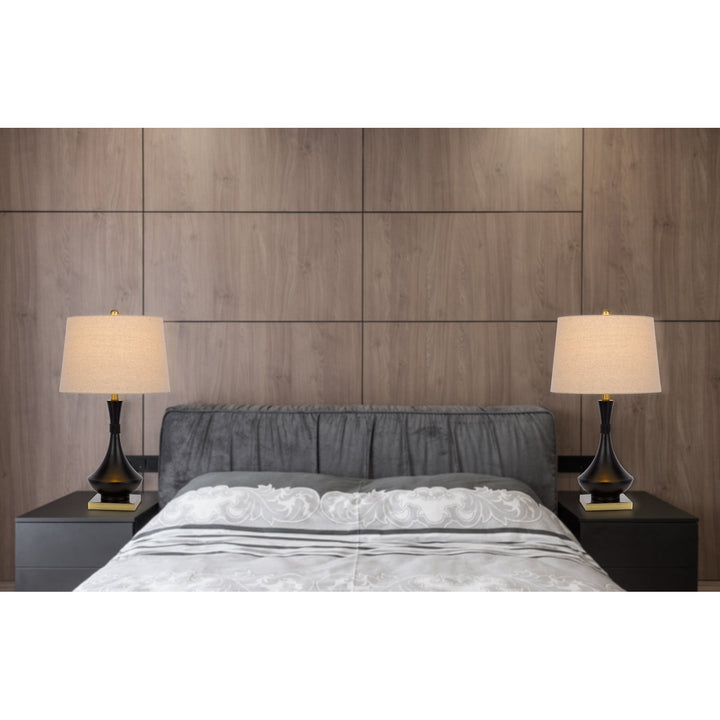 ##Antique Hardware## 100W HILO METAL TABLE LAMP. PRICED AND SOLD AS PAIRS