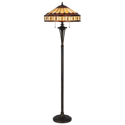 ##Antique Hardware## 60W X 2 TIFFANY FLOOR LAMP