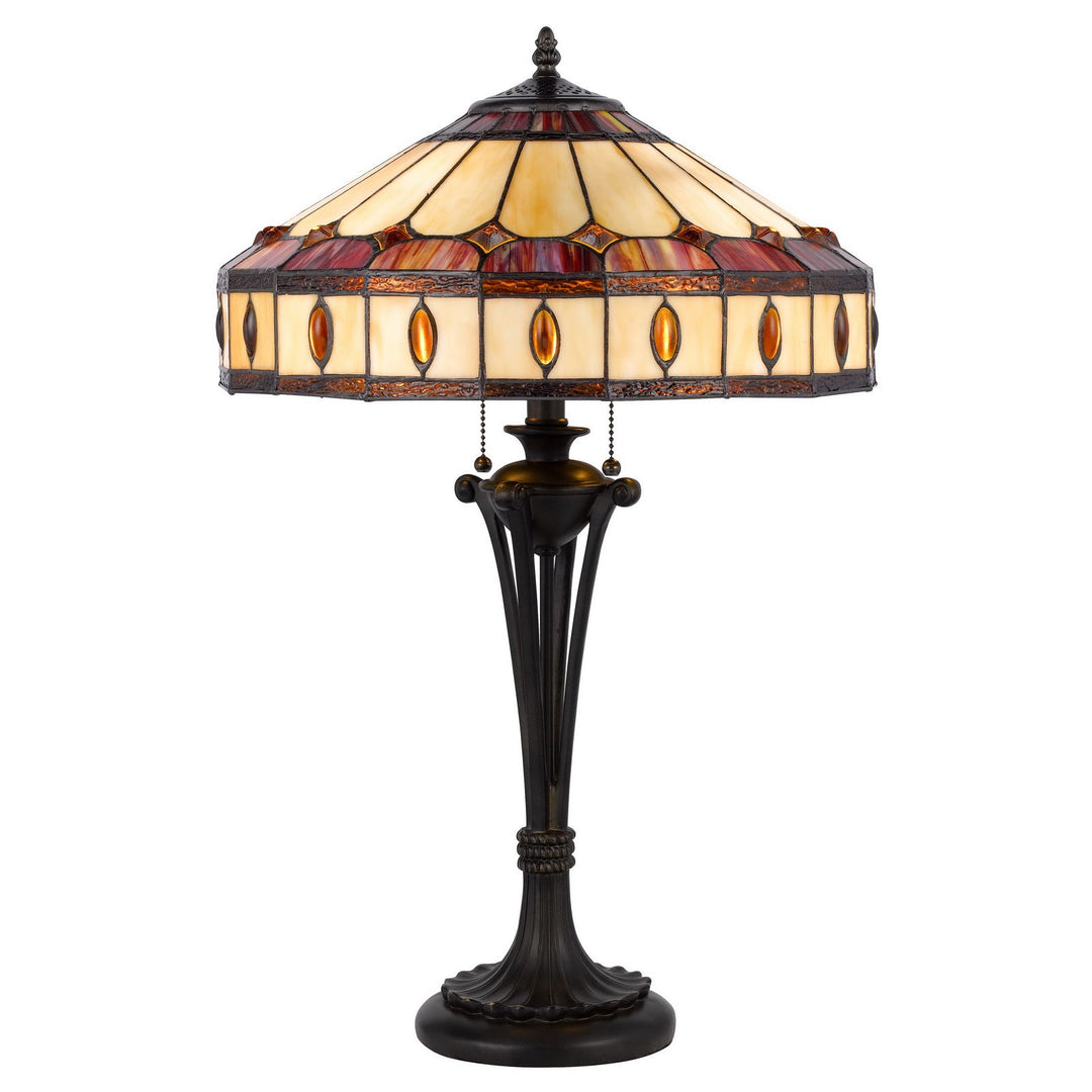 ##Antique Hardware## 60W X 2 TIFFANY TABLE LAMP
