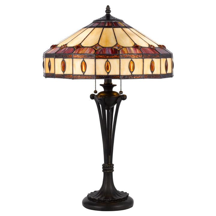 ##Antique Hardware## 60W X 2 TIFFANY TABLE LAMP