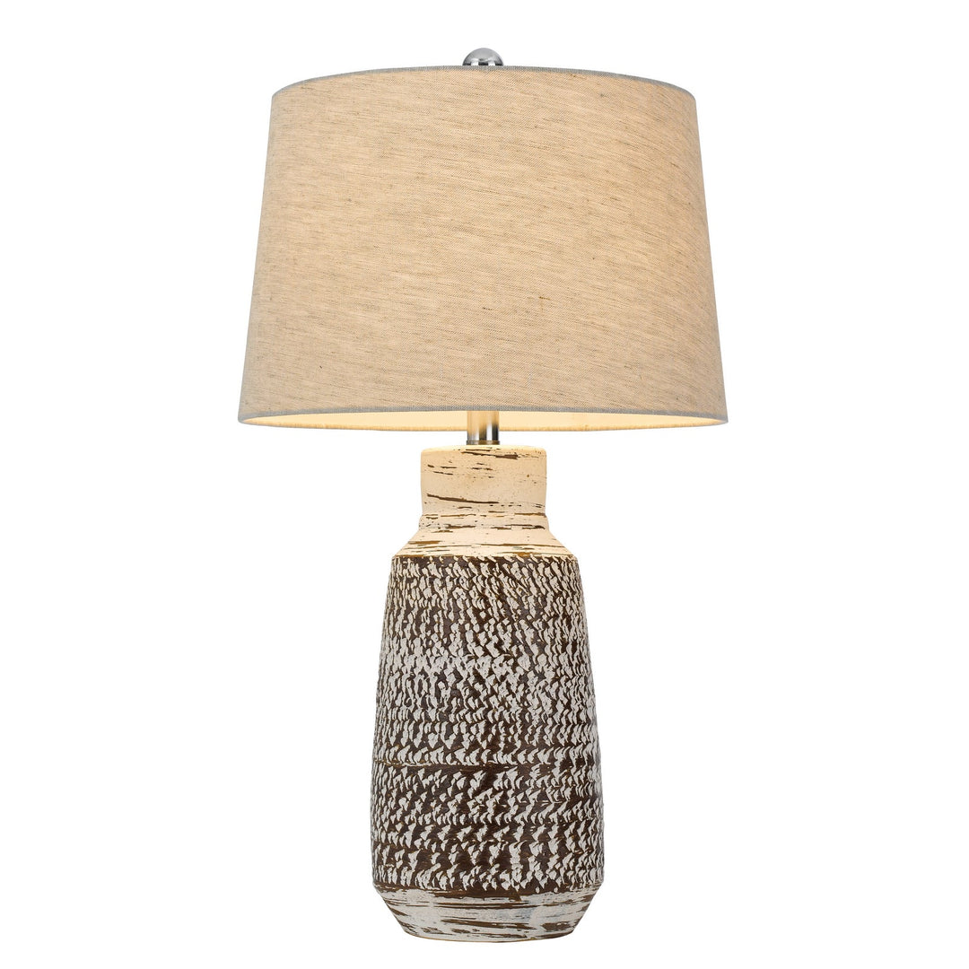 ##Antique Hardware## 150W 3 WAY SCOTTSBORO CERAMIC TABLE LAMP AND HARDBACK TAPER DRUM SOFT BURLAP SHADE (SOLD AS PAIRS)
