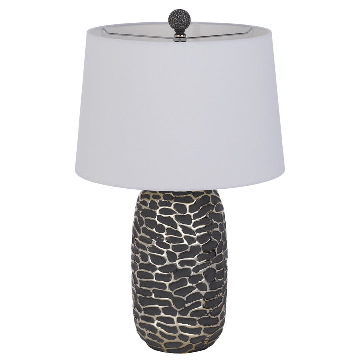 Antique Hardware 150W 3 WAY MENLO RESIN TABLE LAMP WITH HARDBACK TAPER DRUM FABRIC SHADE (SOLD AS PAIRS) Table Lamp