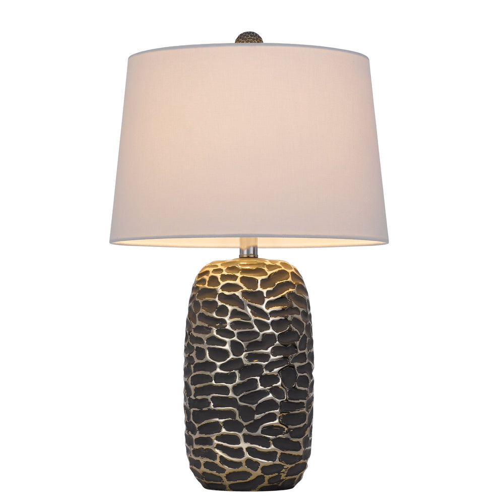Antique Hardware 150W 3 WAY MENLO RESIN TABLE LAMP WITH HARDBACK TAPER DRUM FABRIC SHADE (SOLD AS PAIRS) Table Lamp