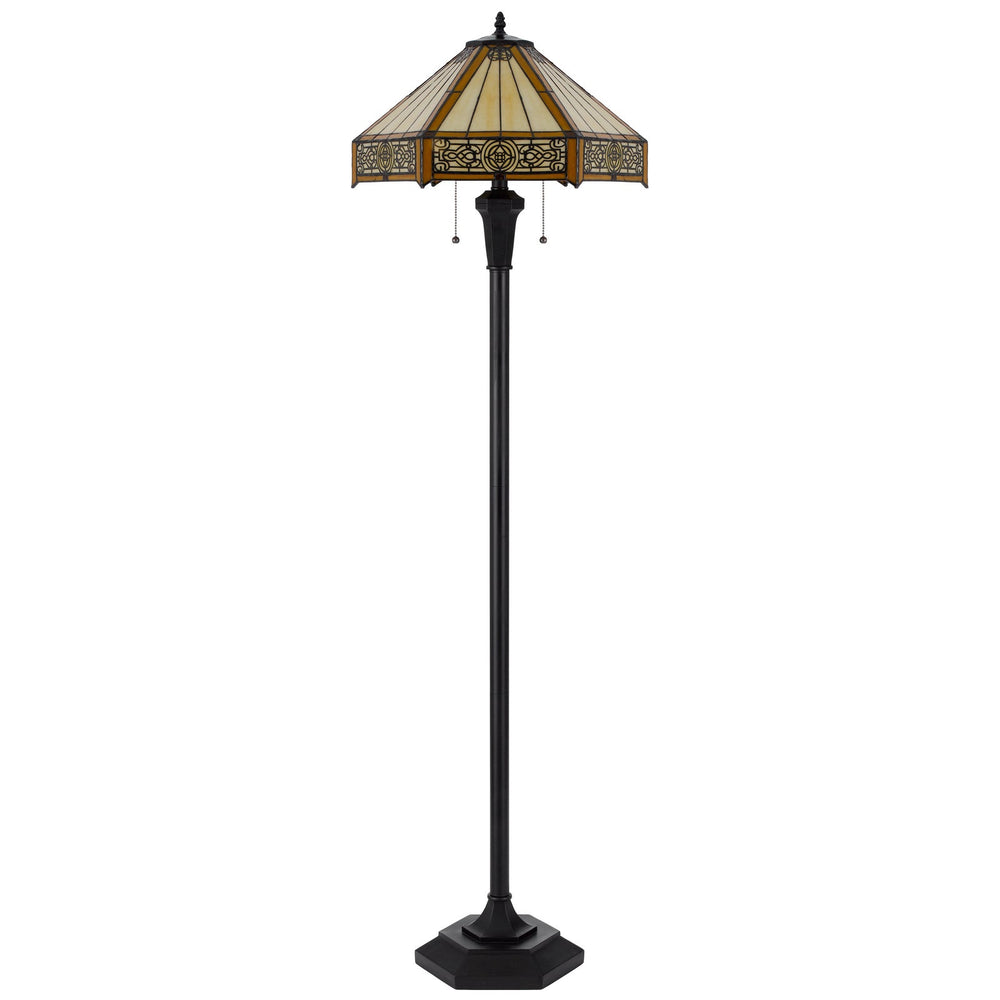 Antique Hardware 60W X 2 METAL/RESIN TIFFANY TABLE LAMP WITH PULL CHAIN SWITCHES Floor Lamp