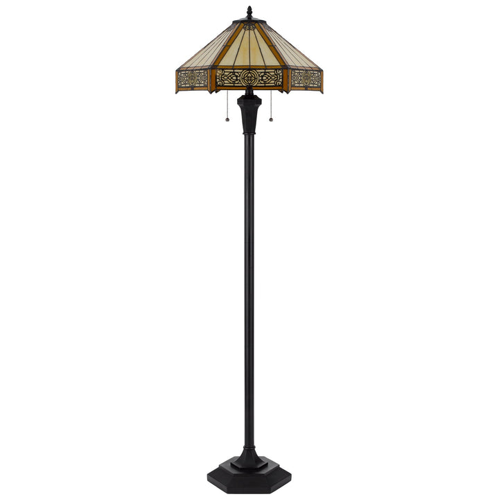 Antique Hardware 60W X 2 METAL/RESIN TIFFANY TABLE LAMP WITH PULL CHAIN SWITCHES Floor Lamp