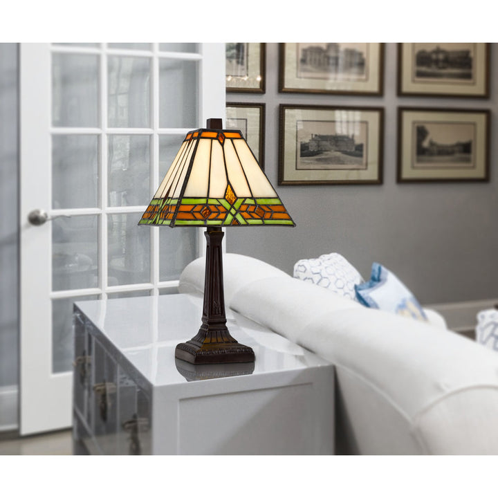 Antique Hardware 40W METAL/RESIN TIFFANY ACCENT LAMP WITH INLINE SWITCH Table Lamp