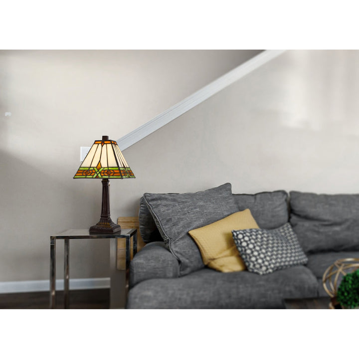 Antique Hardware 40W METAL/RESIN TIFFANY ACCENT LAMP WITH INLINE SWITCH Table Lamp