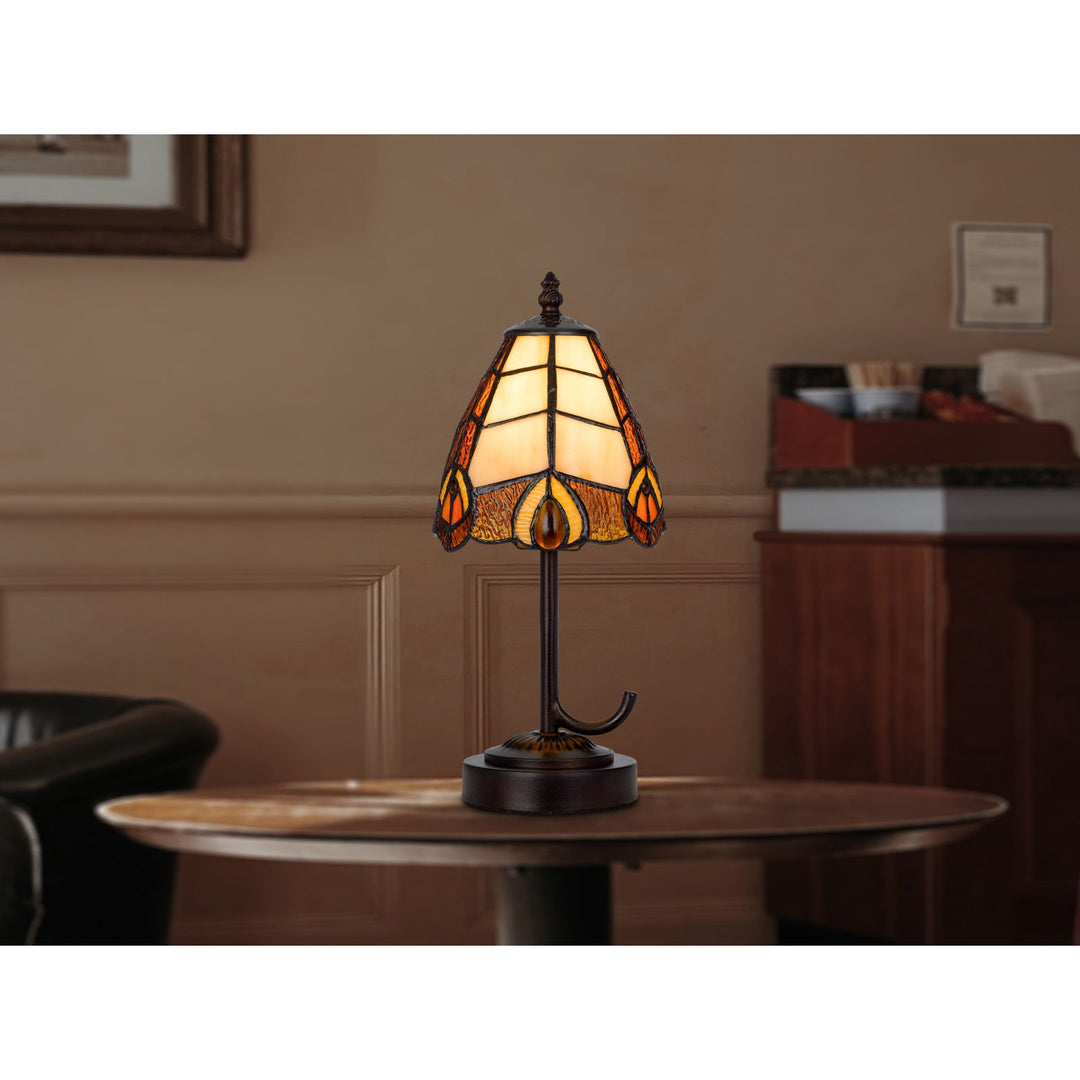 Antique Hardware 40W METAL/RESIN TIFFANY ACCENT LAMP WITH INLINE SWITCH Table Lamp