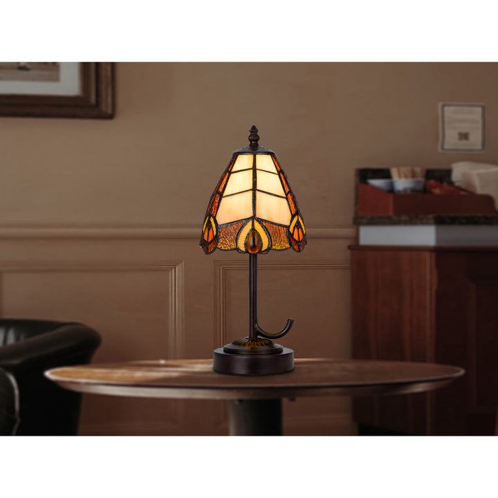 Antique Hardware 40W METAL/RESIN TIFFANY ACCENT LAMP WITH INLINE SWITCH Table Lamp