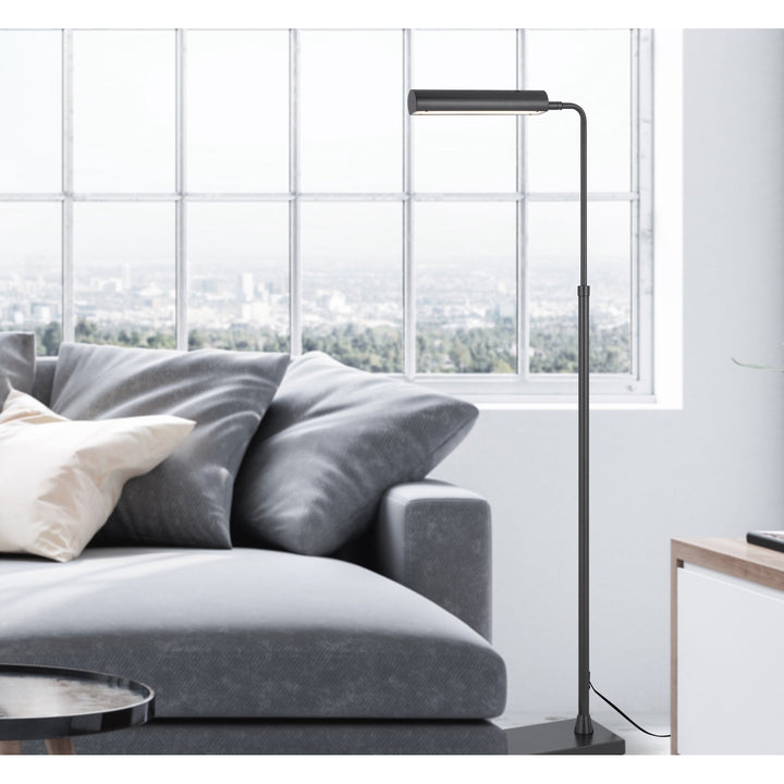 ##Antique Hardware## DELRAY 17W, 3000K NON DIMMABLE INTEGRATED LED METAL FLOOR LAMP WITH ADJUSTABLE HEIGHT