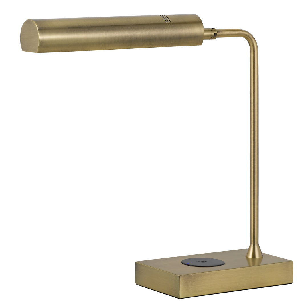 ##Antique Hardware## DELRAY 12W INTERGRATED LED METAL DESK LAMP WITH WIRELESS CHARGING PORT