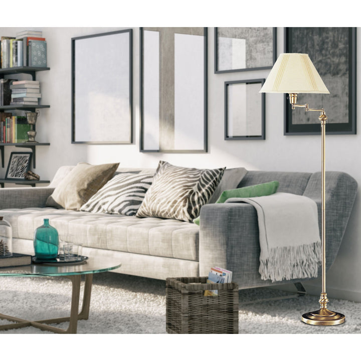 ##Antique Hardware## 150W 3 WAY SWING ARM FLOOR LAMP