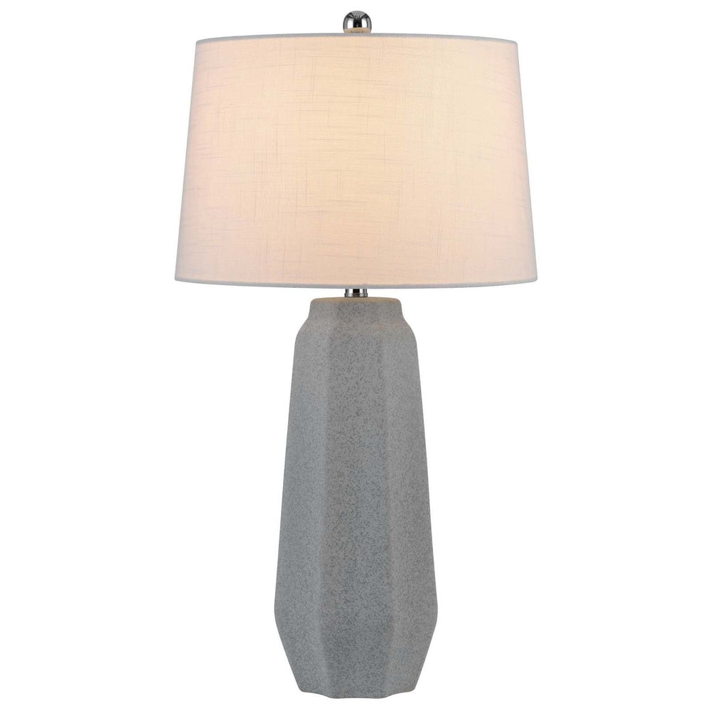 Antique Hardware 150W 3 WAY DRAYTON CERAMIC TABLE LAMP WITH HARDBACK FABRIC SHADE (SOLD IN PAIRS) Table Lamp