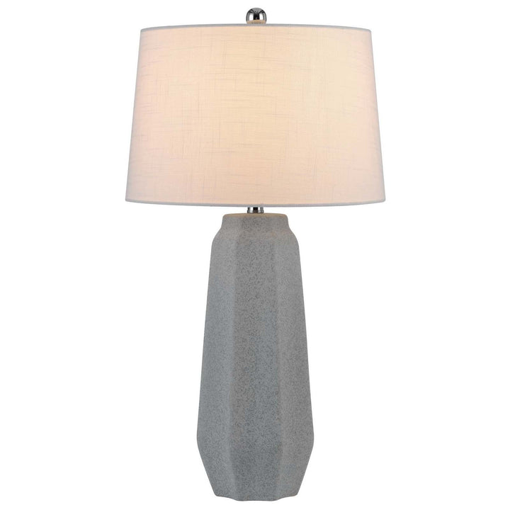 Antique Hardware 150W 3 WAY DRAYTON CERAMIC TABLE LAMP WITH HARDBACK FABRIC SHADE (SOLD IN PAIRS) Table Lamp